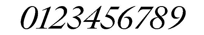 GTCanon LRegularItalic Font OTHER CHARS