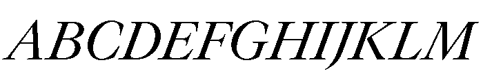 GTCanon LRegularItalic Font UPPERCASE