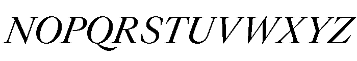 GTCanon LRegularItalic Font UPPERCASE