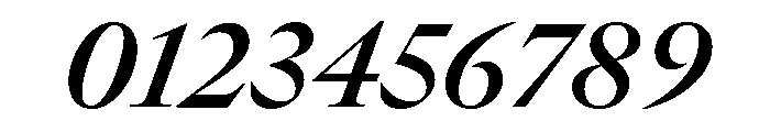GTCanon LSemiboldItalic 2 Font OTHER CHARS