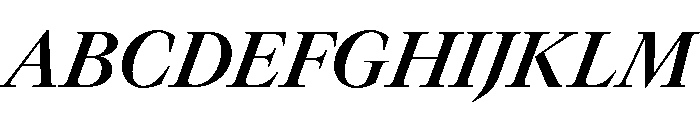 GTCanon LSemiboldItalic 2 Font UPPERCASE