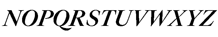 GTCanon LSemiboldItalic 2 Font UPPERCASE