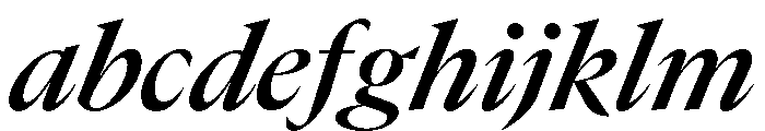 GTCanon LSemiboldItalic 2 FONT