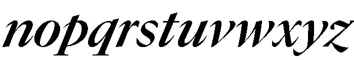 GTCanon LSemiboldItalic 2 Font LOWERCASE