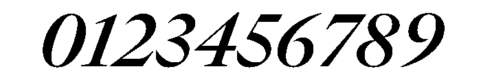 GTCanon LSemiboldItalic Font OTHER CHARS