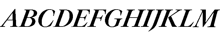 GTCanon LSemiboldItalic Font UPPERCASE