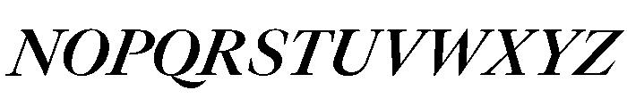 GTCanon LSemiboldItalic Font UPPERCASE