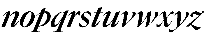 GTCanon LSemiboldItalic Font LOWERCASE