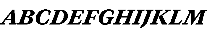 GTCanon MBlackItalic 2 Font UPPERCASE