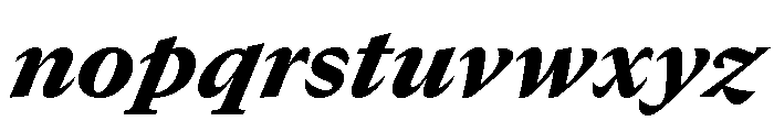 GTCanon MBlackItalic 2 Font LOWERCASE