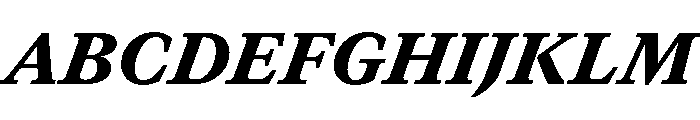 GTCanon MBlackItalic Font UPPERCASE