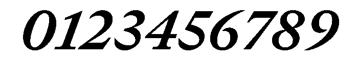 GTCanon MBoldItalic Font OTHER CHARS