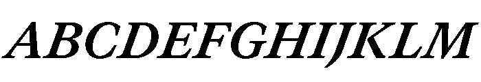 GTCanon MBoldItalic Font UPPERCASE