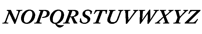 GTCanon MBoldItalic Font UPPERCASE