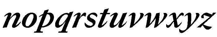 GTCanon MBoldItalic Font LOWERCASE