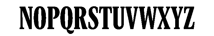GTCanon MCondensedBlack 2 Font UPPERCASE
