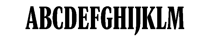 GTCanon MCondensedBlack Font UPPERCASE