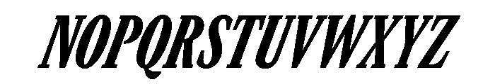 GTCanon MCondensedBlackItalic 2 Font UPPERCASE