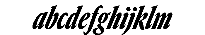 GTCanon MCondensedBlackItalic 2 FONT