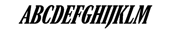 GTCanon MCondensedBlackItalic Font UPPERCASE