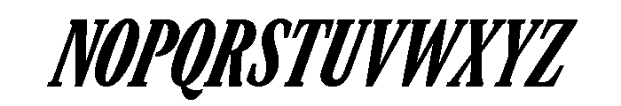 GTCanon MCondensedBlackItalic Font UPPERCASE