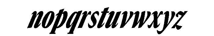 GTCanon MCondensedBlackItalic Font LOWERCASE