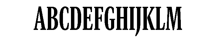 GTCanon MCondensedBold Font UPPERCASE