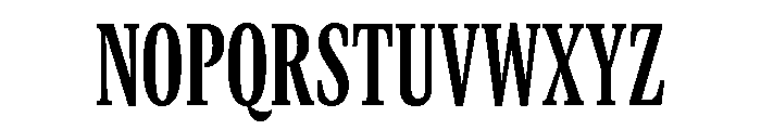 GTCanon MCondensedBold Font UPPERCASE