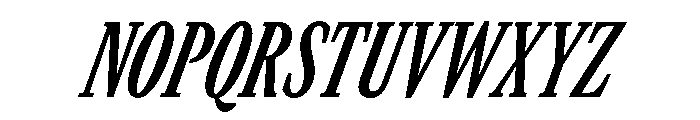GTCanon MCondensedBoldItalic Font UPPERCASE