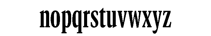 GTCanon MCondensedBold Font LOWERCASE