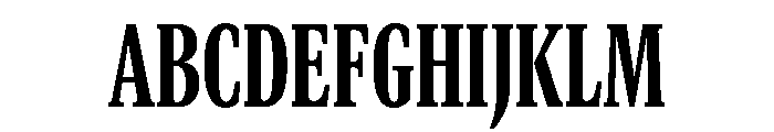 GTCanon MCondensedHeavy 2 Font UPPERCASE
