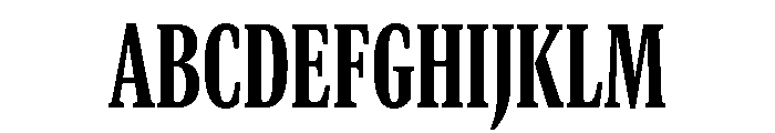 GTCanon MCondensedHeavy Font UPPERCASE