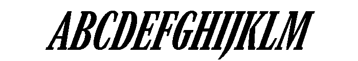 GTCanon MCondensedHeavyItalic 2 Font UPPERCASE