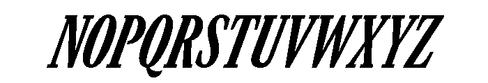 GTCanon MCondensedHeavyItalic 2 Font UPPERCASE