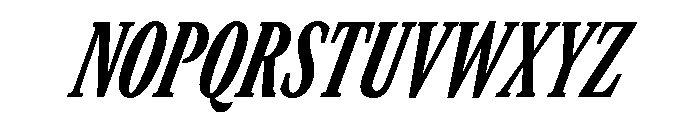GTCanon MCondensedHeavyItalic Font UPPERCASE