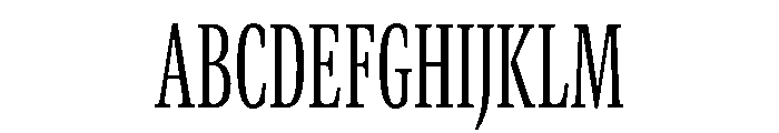 GTCanon MCondensedLight Font UPPERCASE