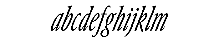 GTCanon MCondensedLightItalic 2 FONT