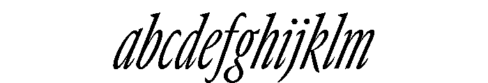 GTCanon MCondensedLightItalic FONT