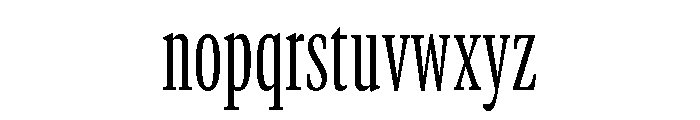 GTCanon MCondensedLight Font LOWERCASE