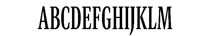 GTCanon MCondensedMedium 2 Font UPPERCASE