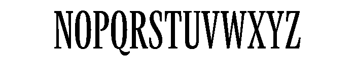 GTCanon MCondensedMedium Font UPPERCASE