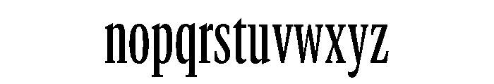 GTCanon MCondensedMedium Font LOWERCASE