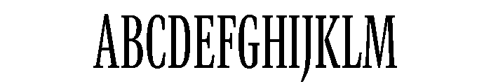 GTCanon MCondensedRegular 2 Font UPPERCASE