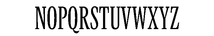 GTCanon MCondensedRegular 2 Font UPPERCASE