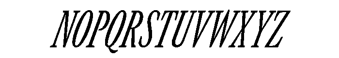 GTCanon MCondensedRegularItalic Font UPPERCASE