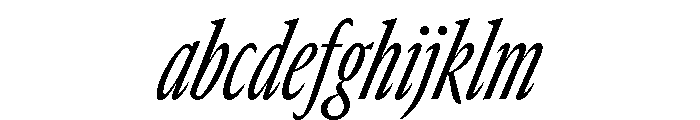 GTCanon MCondensedRegularItalic FONT