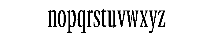 GTCanon MCondensedRegular Font LOWERCASE