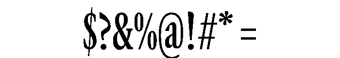 GTCanon MCondensedSemibold Font OTHER CHARS