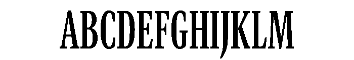 GTCanon MCondensedSemibold Font UPPERCASE