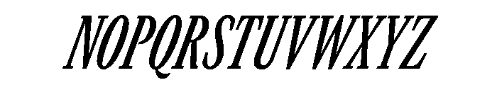 GTCanon MCondensedSemiboldItalic Font UPPERCASE